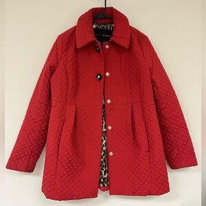 Betsey Johnson Red Quilted Coat